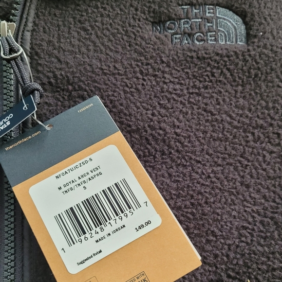 Men's The North Face Fleece Arch Vest size Small - Picture 2 of 2